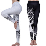 Women Sexy Yoga Pants Trees Printed Dry Fit Sport Pants Elastic Fitness Gym Pants Running Tight Sport Leggings Female Trousers