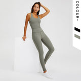 Women Seamless Gym Sets Sleeveless Gym Clothing Yoga Set with Padded Back Strap Cross Sport sets Yoga Jumpsuit Fitness Rompers