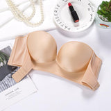 Push Up Bra Padded Party Wedding Bras Invisible Bra Strapless Bralette Cup