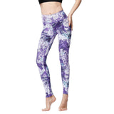 High Waist Printed Quick Dry Stretch Leggings