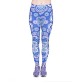 High Waist Shaping Hip Lifting Yoga Pants Women Printing Running Fitness Pants Polyester Milk Silk Leggings