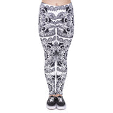 High Waist Shaping Hip Lifting Yoga Pants Women Printing Running Fitness Pants Polyester Milk Silk Leggings