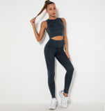 Large Plus Big Bra Fitness Sport Wear Leggings Women For Women High Support Crop Top Workout Clothes Gym Seamless Yoga Suits