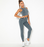 Large Plus Big Bra Fitness Sport Wear Leggings Women For Women High Support Crop Top Workout Clothes Gym Seamless Yoga Suits