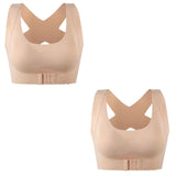 1pcs 2pcs Women Bras For Women Push Up Bra Posture Corrector Bralette Front Closure Female Underwear Cross Back Tops