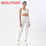 SOISOU New 2 Piece/set Tracksuits Women's Yoga Set Sports Suit Women Lounge Wear Crop Tops Sexy Women Leggings 6 colors