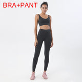 SOISOU New 2 Piece/set Tracksuits Women's Yoga Set Sports Suit Women Lounge Wear Crop Tops Sexy Women Leggings 6 colors