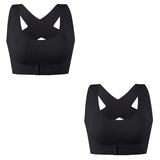 1pcs 2pcs Women Bras For Women Push Up Bra Posture Corrector Bralette Front Closure Female Underwear Cross Back Tops