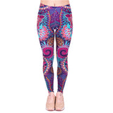 High Waist Shaping Hip Lifting Yoga Pants Women Printing Running Fitness Pants Polyester Milk Silk Leggings