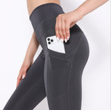 New Yoga Pants Women's Vertical Threaded High Waist Fitness Pants Peach Hips Sports Pants