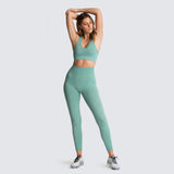 Women's Seamless Yoga Suit Sportswear Fitness Sport For Women Gym Running Set 2 Piece Costume For Yoga Sports Bras+Leggings Sets