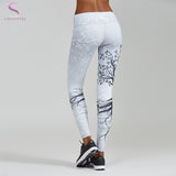 Women Sexy Yoga Pants Trees Printed Dry Fit Sport Pants Elastic Fitness Gym Pants Running Tight Sport Leggings Female Trousers