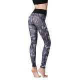 High Waist Printed Quick Dry Stretch Leggings