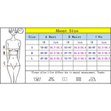 Women Bikinis High Neck Push Up Bikini Set Geometry Black Swimwear