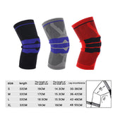 Fitness Running Knee Support Protect Gym Sport Braces Kneepad Elastic Nylon Silicon Padded Compression Knee Pad Sleeve