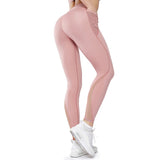 Workout Gym Tights High Waist Sports Pants Women Anti-sweat Soft Fitness Yoga Leggings Pants