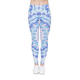 High Waist Shaping Hip Lifting Yoga Pants Women Printing Running Fitness Pants Polyester Milk Silk Leggings