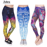 High Waist Shaping Hip Lifting Yoga Pants Women Printing Running Fitness Pants Polyester Milk Silk Leggings