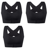 1pcs 2pcs Women Bras For Women Push Up Bra Posture Corrector Bralette Front Closure Female Underwear Cross Back Tops