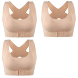 1pcs 2pcs Women Bras For Women Push Up Bra Posture Corrector Bralette Front Closure Female Underwear Cross Back Tops