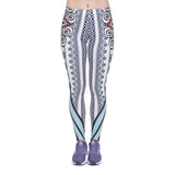 High Waist Shaping Hip Lifting Yoga Pants Women Printing Running Fitness Pants Polyester Milk Silk Leggings