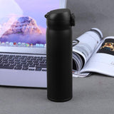 450ml Travel Mug Water Thermos Stainless Steel Double Wall Thermal Cup Bottle Vacuum Cup School Home Tea Coffee Drink Bottle