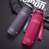 Water Bottles 650ml 1000ml Capacity Drinking Water Portable Plastic Protein Shaker My Sport Drink Bottle