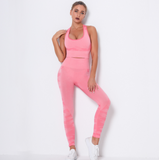 Tracksuit For Women High Elasticity Sexy Fitness Suit Breathable  Yoga Set Workout Running Sport Clothes For Women