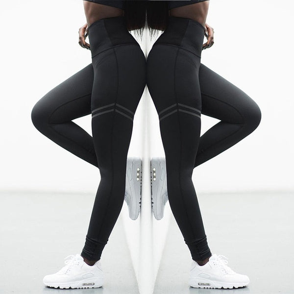 High Elastic Fitness Sport Leggings Tights Slim Running Sportswear Sports Pants Women Yoga Pants Quick Drying Training Trousers