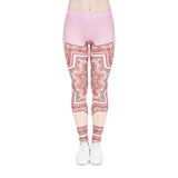 High Waist Shaping Hip Lifting Yoga Pants Women Printing Running Fitness Pants Polyester Milk Silk Leggings