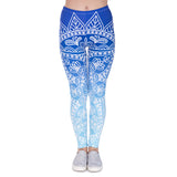 High Waist Shaping Hip Lifting Yoga Pants Women Printing Running Fitness Pants Polyester Milk Silk Leggings