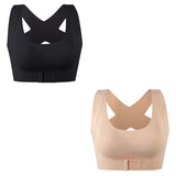 1pcs 2pcs Women Bras For Women Push Up Bra Posture Corrector Bralette Front Closure Female Underwear Cross Back Tops