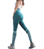 Nude Yoga Pants Women's High Waist Hips Stitching Seamless Yoga Pants Skinny Sports Pants Fitness Pants