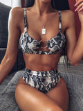 New Swimming Suit for Women 2 Pieces Set High Waisted Bikini  Cute Swimsuit Lady Fashion Hot Push Up Bathing Suits