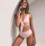 Two Piece Set Lace Up Bandage Strap Slim Sexy Women Beach Bikini Swimsuit Swimwear Lingerie Lenceria Bra Set New Bathing Suit