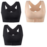 1pcs 2pcs Women Bras For Women Push Up Bra Posture Corrector Bralette Front Closure Female Underwear Cross Back Tops