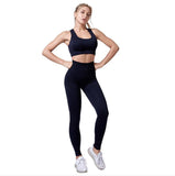 Women's Seamless Yoga Suit Sportswear Fitness Sport For Women Gym Running Set 2 Piece Costume For Yoga Sports Bras+Leggings Sets