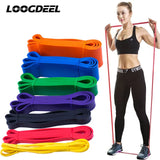 Unisex Fitness 208cm Rubber Resistance Bands Yoga Band Pilates Elastic Loop Crossfit Expander Strength gym Exercise Equipment