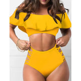 Summer Sexy Bikinis Swimwear 2022 Female Swimsuit Beachwear Push Up High Waist Bikini Set Women Swimming Bathing Suit Summer