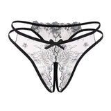 Fluorescence Ultra-thin French Women Lace Embroidery Sexy Bra Open Crotch Panty Underwear Set Three-point Thong Lingerie Suit