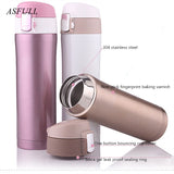 Thermos cup Thermos Mug Vacuum Cup 304 Stainless Steel  insulated Mug 450ML Thermal Bottle Thermoses vacuum flask  water bottle