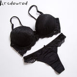 High quality Deep V Sexy Plus size Push up Bra set Floral Embroidery Lace Women Underwear set Bra and Panties 34 36 38 40 42 BCD