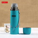 350/500ML Lovely Animal Pattern Vacuum Thermos Cup For Women Kids water Bottle Stainless Steel Water Bottle garrafa termica