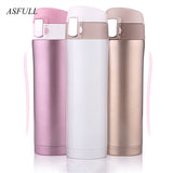 Thermos cup Thermos Mug Vacuum Cup 304 Stainless Steel  insulated Mug 450ML Thermal Bottle Thermoses vacuum flask  water bottle