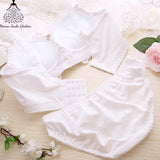 Sexy Underwear Set Push Up Bra Set For Women Underwear Lace Embroidery Bralette Set Women Intimates Lingerie AB Cup