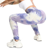 Sexy Tie Dye Ink Leggings Women High Waist Anti Cellulite Push Up Tights Gym Workout Fitness Running Butt Lifting Yoga Pants