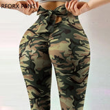 Women Pants  High Waisted Bownot Design Yoga Pants Butt Lifting Scrunch Booty Leggings for 2021