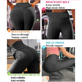 Fitness Yoga Pants Women Sexy Leggings Sport Plus Size Black leggins Jacquard Running Tights Gym Scrunch Anti Cellulite Leggings