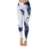 Sexy Tie Dye Ink Leggings Women High Waist Anti Cellulite Push Up Tights Gym Workout Fitness Running Butt Lifting Yoga Pants