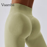 New Seamless Yoga Pant Gym Scrunch Bum Running Training Girl Tight High Waist Elastic Sports Fitness Legging Exercise Gym Wear